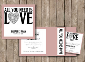 All You Need Is Love – Signature Printed Pocketfold