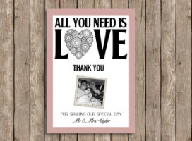 All You Need Is Love – Thank You Cards