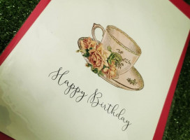 Happy Birthday Vintage Pink Tea Cup Card