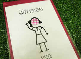 Happy Birthday Sister Button Card