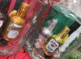Whiskey Glass, Chocolate & Sock Gift Set