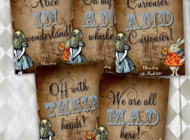 Alice In Wonderland Themed Wedding Stationery