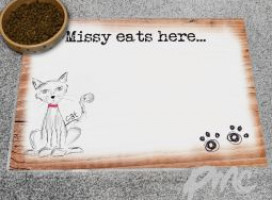 Personalised Scribble Cat Placemat